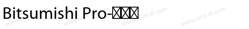 Bitsumishi Pro字体转换